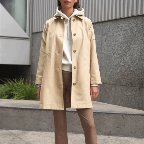 everlane mac coat olive